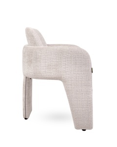 SCAUN LIVING LAUREN BEJ, CONFECTIONAT DIN TEXTIL SI METAL, STIL MODERN CONTEMPORAN - Img 2