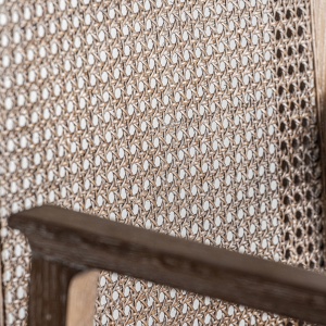 SCAUN MATTIA, DIN LEMN DE FRASIN NATUR ANTICHIZAT SI TEXTIL, DESIGN CONTEMPORAN, VICAL HOME - Img 7