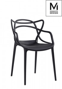 SCAUN NEGRU DIN POLIPROPILENA HILO STIL MODERN
