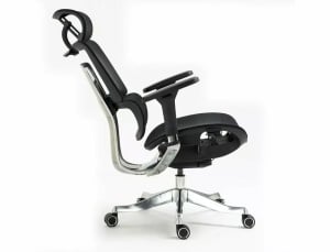 SCAUN OFFICE, ERGONOMIC, WINNER LUX NEGRU/CROM, MULTIBLOCK, CU BRATE 4D AJUSTABILE, STIL MODERN - Img 2