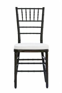 SCAUN PENTRU EVENIMENTE, CHIAVARI AMERICAN, CU PERNITA, DIN MATERIAL PLASTIC FOARTE REZISTENT, NEGRU, STIVUIBIL - Img 5