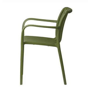 SCAUN PENTRU TERASA/GRADINA, AURA, DIN MATERIAL POLIPROPILENA, VERDE, STIVUIBIL - Img 9