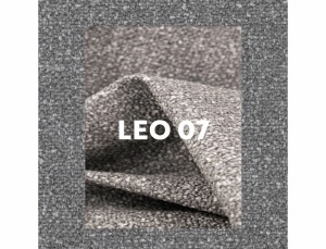 SCAUN PIVOTANT LEO 07, GRI 07/NEGRU MAT, TAPITERIE DIN TEXTIL SI PICIOARE DIN METAL, STIL MODERN - Img 5
