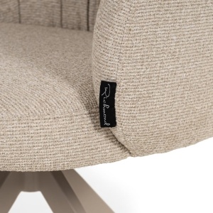 SCAUN ROTATIV OLIVIA BISCOTTI, S4788, CONFECTIONAT DIN METAL, SPUMA SI 100% POLIESTER, RICHMOND INTERIORS - Img 3