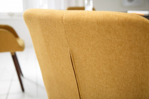 SCAUN SCANDINAVIA, TEXTIL SI PICIOARE DIN LEMN MASIV - Img 5