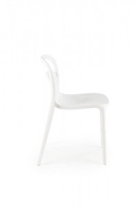 SCAUN TERASA K490, ALB, DIN POLIPROPILENA , STIL MODERN, SUPRAPOZABIL - Img 3