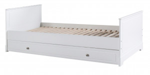 SERTAR PENTRU PATUL DE COPII MARYLOU 90x200 ALB STIL CLASIC BA - Img 3