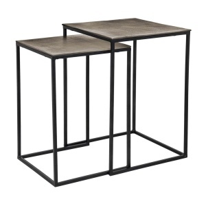 SET 2 MASUTE DE CAFEA FINN 211172, CONFECTIONATA DIN ALUMINIU SI METAL, CULOAREA NEGRU/AURIU SAMPANIE, STIL MODERN - Img 1