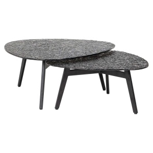 SET 2 MASUTE DE CAFEA RILEY, 211888, CONFECTIONATA DIN STICLA SI METAL, CULOAREA MARO INCHIS, STIL MODERN