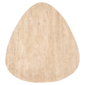 SET 2 MASUTE DE CAFEA SPENCER, 212373, CONFECTIONATA DIN METAL, MARMURA SI TRAVERTIN, NEGRU/NISIPIU/BEJ, STIL MODERN - Img 5
