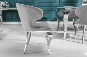 SET 2 SCAUNE, CATIFEA GRI, BAROC II, COD 38872, DESIGN EXCLUSIV CLASIC - Img 2