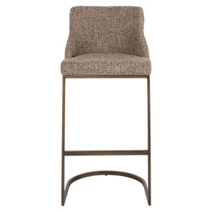 SET 2 SCAUNE DE BAR BOLTON BROWN TWEED, S4580, CONFECTIONATE DIN POLIESTER, METAL SI SPUMA, MARO, STIL MODERN - Img 3