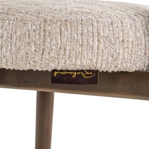 SET 2 SCAUNE DINIG BASKER NATURAL LINEAR, 214063, CONFECTIONAT DIN POLIESTER, LEMN MASIV SI SPUMA, MARO SI BEJ, STIL MODERN - Img 4