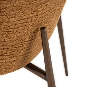 SET 2 SCAUNE DINING ODARBY, REALIZAT DIN METAL SI TEXTIL, CULOARE CONIAC, DESIGN DEOSEBIT, RICHMOND INTERIORS - Img 7
