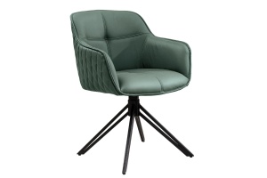 SET 2 SCAUNE ROTATIVE 180 GRADE, EUPHORIA, DIN PIELE VERDE SI METAL, ARTIM GROUP SELECTION - Img 6