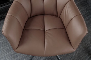 SET 2 SCAUNE ROTATIVE, PAPILLON, 180 GRADE, DIN PIELE SI SUPORT METAL, MARO, ARTIM GROUP SELECTION - Img 2