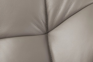 SET 2 SCAUNE ROTATIVE, PAPILLON, REALIZAT DIN PIELE SI METAL, CULOARE GRI TAUPE/NEGRU, INVICTA INTERIOR - Img 13
