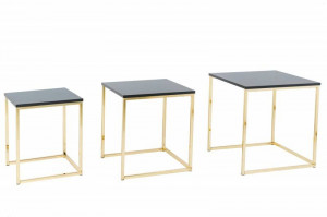 SET 3 MASUTE, ELEMENTS, COD 42476, DIN METAL SI FURNIR, STIL MODERN - Img 6
