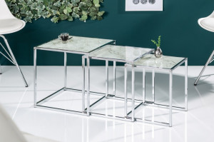 SET 3 MASUTE MODERNE, ELEMENTS, STICLA CARE IMITA MARMURA COD 40047 - Img 1