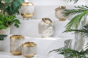 SET 4 DECORATIUNI DE ILUMINAT, ORIENT, AURIU, METAL, REALIZATE MANUAL, ARTIM GROUP SELECTION - Img 4
