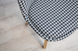 SET 4 SCAUNE ALB/NEGRU SCANDINAVIA 36506 - DESIGN SCANDINAV - Img 5