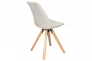 SET 4 SCAUNE NATURALE/BEJ SCANDINAVIA 38126 - DESIGN SCANDINAV - Img 4