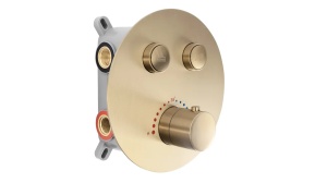 SET DE DUS INCASTRAT REA LUNGO + BOX CU TERMOSTAT, AURIU PERIAT, DIN ALAMA, CALITATE SUPERIOARA - Img 2