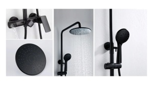SET DE DUS REA ROGER, NEGRU MAT, DIN ALAMA, CALITATE SUPERIOARA - Img 3