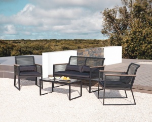 SET DE GRADINA RELAX, 4 PIESE, CANAPEA, MASA SI 2 FOTOLII, ARTIM GROUP COLLECTION