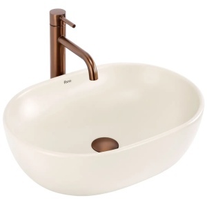 SET LAVOAR SI VAS WC FOCUS, MATERIAL CERAMICA SANITARA, DE CULOARE CREM - Img 4