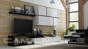 SET LIVING GOYA ALB/NEGRU DESIGN MODERN CM - Img 1