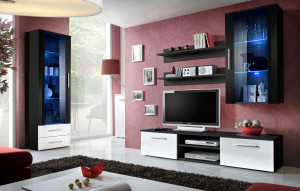 SET LIVING MODULAR CU LED GALINO F 23 ZWHS GF STIL MODERN ASM