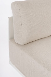 SET LOUNGE DE GRADINA/TERASA MARIEL, BEJ, CONFECTIONAT DIN TEXTIL SI ALUMINIU, STIL MODERN - Img 3