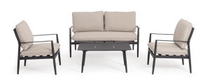 SET LOUNGE DE GRADINA/TERASA NEBULA, CONFECTIONAT DIN ALUMINIU SI TEXTIL, STIL MODERN - Img 4