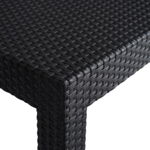 SET MOBILIER DE GRADINA/TERASA, BRENTA, ARTIM MEBLE, DIN TEHNORATAN, CULOARE NEAGRA/GRI - Img 8