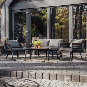 SET MOBILIER TERASA, RELAX, 4 PIESE, CANAPEA, 2 FOTOLII SI MASA, ARTIM GROUP COLLECTION - Img 3