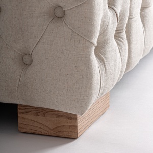 SOFA ELEGANTA GENHOF 246CM, DIN LEMN DE FRASIN SI TEXTIL, DESIGN CONTEMPORAN, VICAL HOME - Img 6
