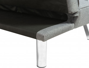 SOFA EXTENSIBILA 164CM DIN STOFA GRI DESCHIS TUI - Img 4
