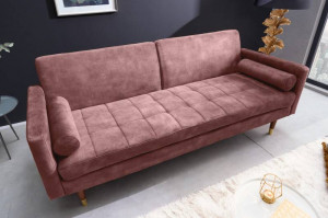 SOFA EXTENSIBILA, 195CM, MICROFIBRA ROZ, MODEL DEOSEBIT, ARTIM GROUP SELECTION - Img 2