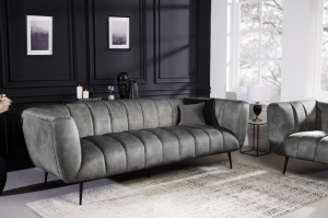 SOFA MODERNA, 225CM, TEXTIL FIN( CATIFEA), GRI/NEGRU, DESIGN EXCLUSIVIST, ARTIM GROUP SELECTION - Img 3