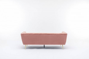 SOFA MODERNA 225CM, TEXTIL FIN( CATIFEA), ROZ/AURIU, DESIGN EXCLUSIVIST, ARTIM GROUP SELECTION - Img 6