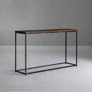 STOC!!! CONSOLA STIL INDUSTRIAL, KALIS, 60X76 METAL SI LEMN - Img 2