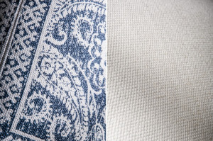 TABURET ALB/ALBASTRU ORIENTAL 39020 DESIGN MODERN - Img 4