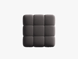 TABURET BELLIS, 94 CM, GRI INCHIS 97, TAPITERIE DIN CATIFEA, DESIGN DEOSEBIT - Img 2
