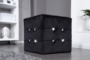 TABURET ELEGANT CU STRASSURI BOUTIQUE 11042 DESIGN MODERN - Img 2