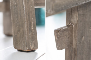 TABURET HEMINGWAY 50 CM GRI MAHON 40313 STIL RUSTIC - Img 4