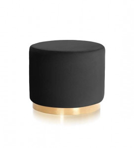 TABURET SISI, NEGRU/AURIU, DESIGN MODERN