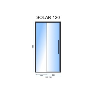 USA DE DUS SOLAR 120, NEGRU MAT, CALITATE SUPERIOARA - Img 5