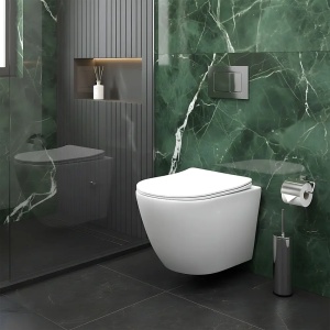 VAS WC SUSPENDABIL, CU FUNCTIE DE BIDEU, REA CARLO LUX RIMLESS, ALB, CALITATE SUPERIOARA - Img 7