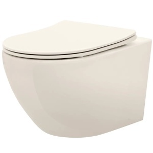 VAS WC SUSPENDABIL REA CARLOMINI RIMLESS ECRU, CALITATE SUPERIOARA